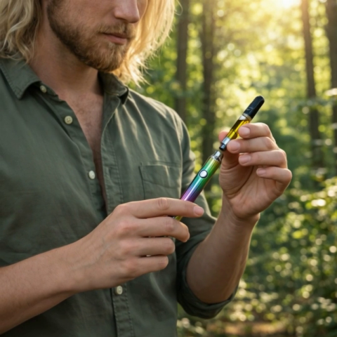 1000mg D10, D8 Vape Cart - Green Crack - Sativa - 1ml - Hyper - Video Thumbnail 1