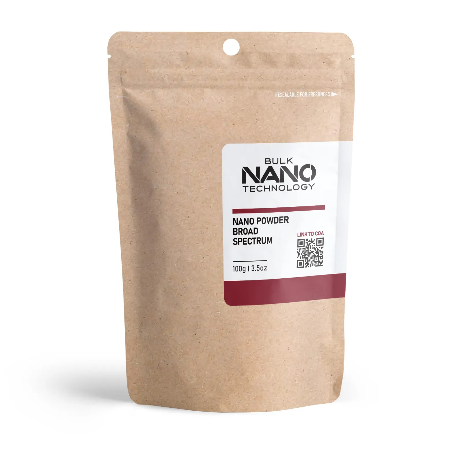100g Broad Spectrum CBD Distillate Nano Powder - Bulk Nano Technology