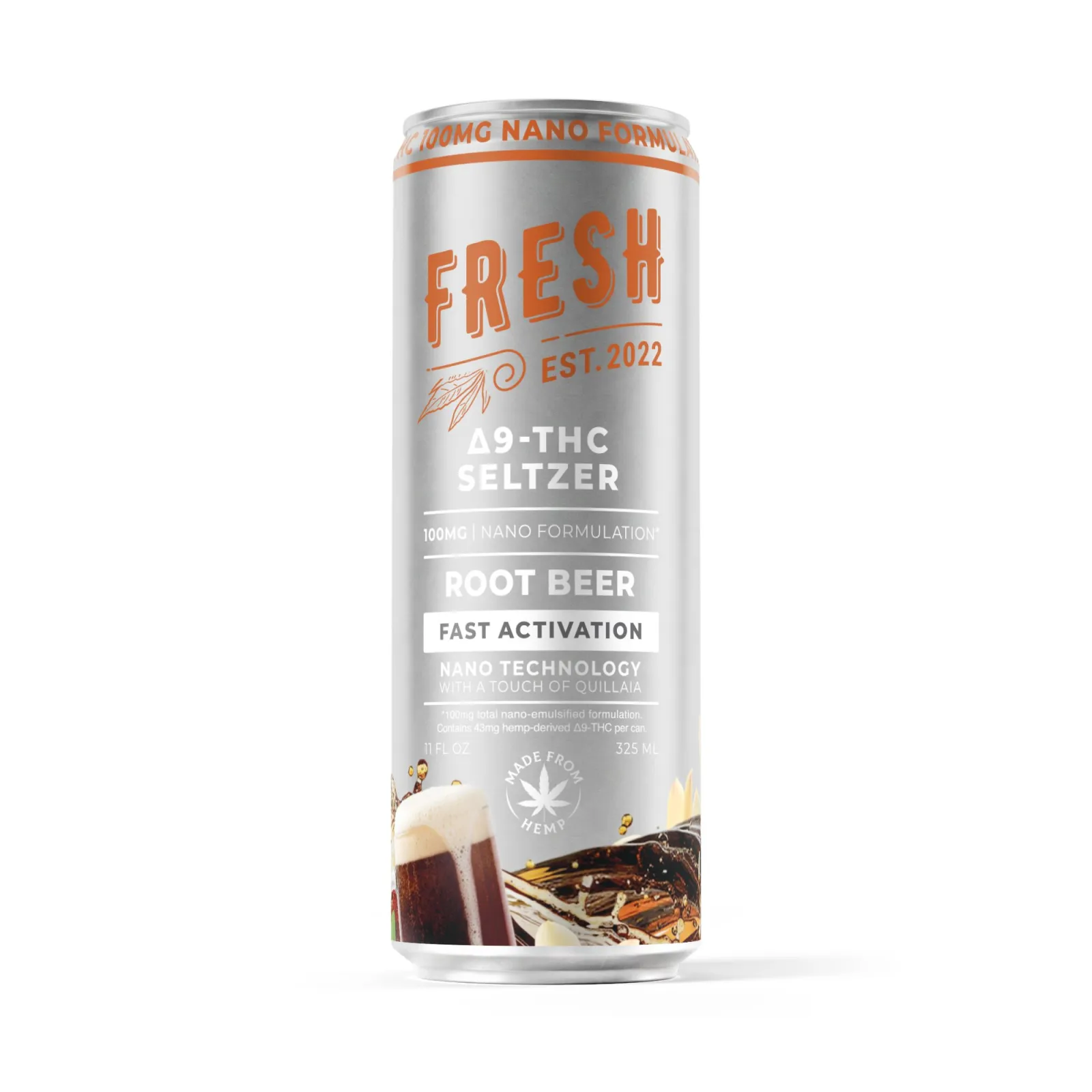 100mg Root Beer THC Seltzer - D9 Nano - Fresh