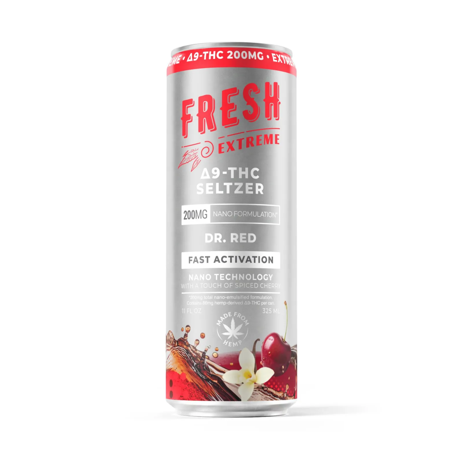 200mg Dr.Red THC Seltzer - Delta 9 Nano - Fresh